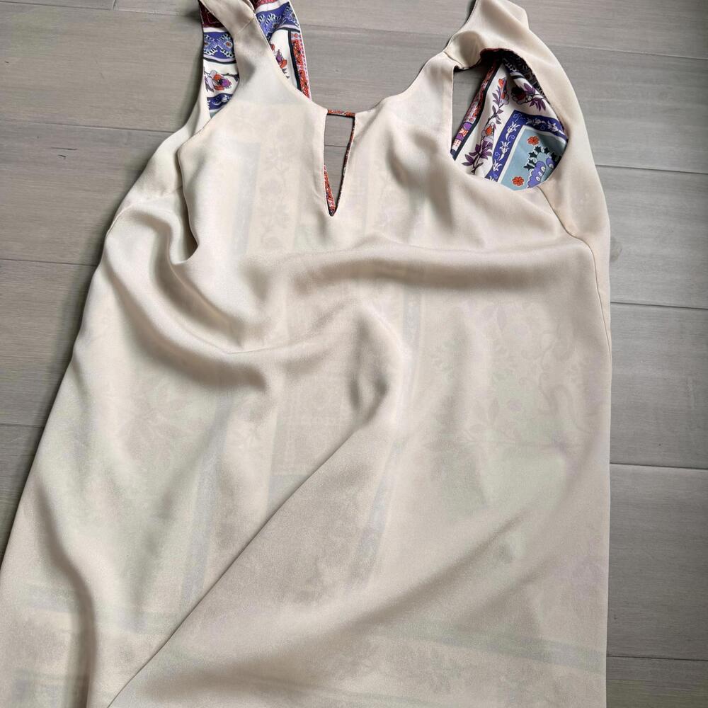 Abbetine Sleeveless Patterned Mini Shift Dress Si… - image 6